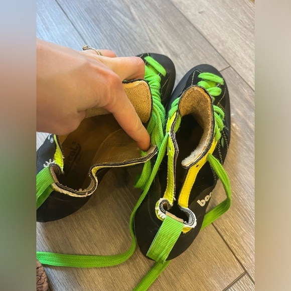 Boreal Fusion Zephyr Black Green Lucky Charm Climbing Shoes women’s 7.5 - Picture 4 of 7